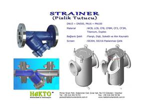 Pislik Tutucu Strainer Süzgeç Filtre Filter 